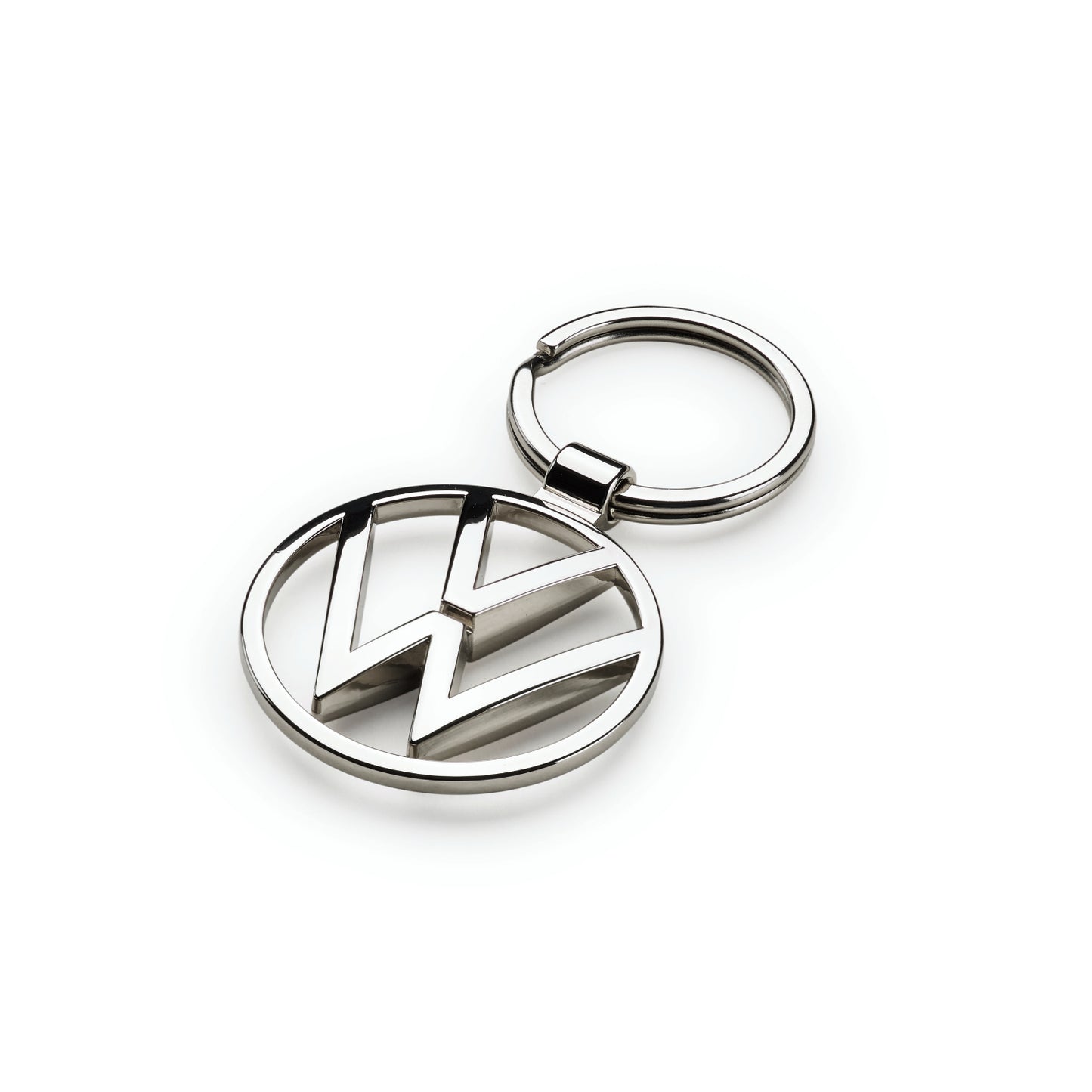Volkswagen Enamel Key Ring - Silver