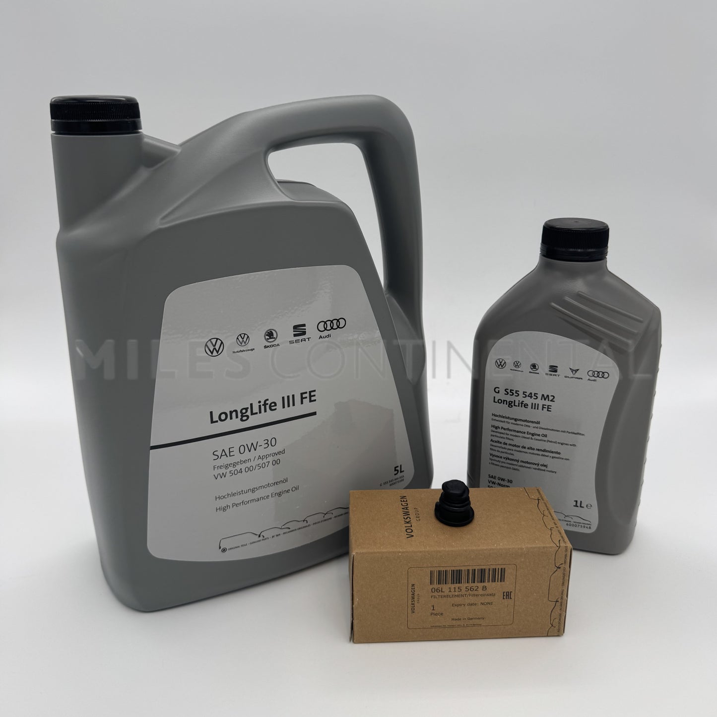 Volkswagen 5L Oil, 1L Oil, Oil Filter & Sump Bung