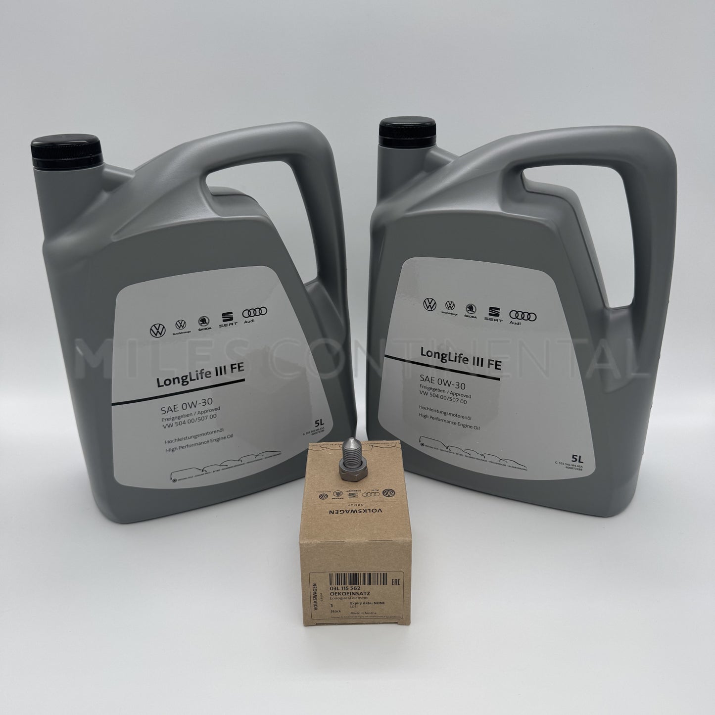 Volkswagen 5L Oil x2, Oil Filter & Sump Bung