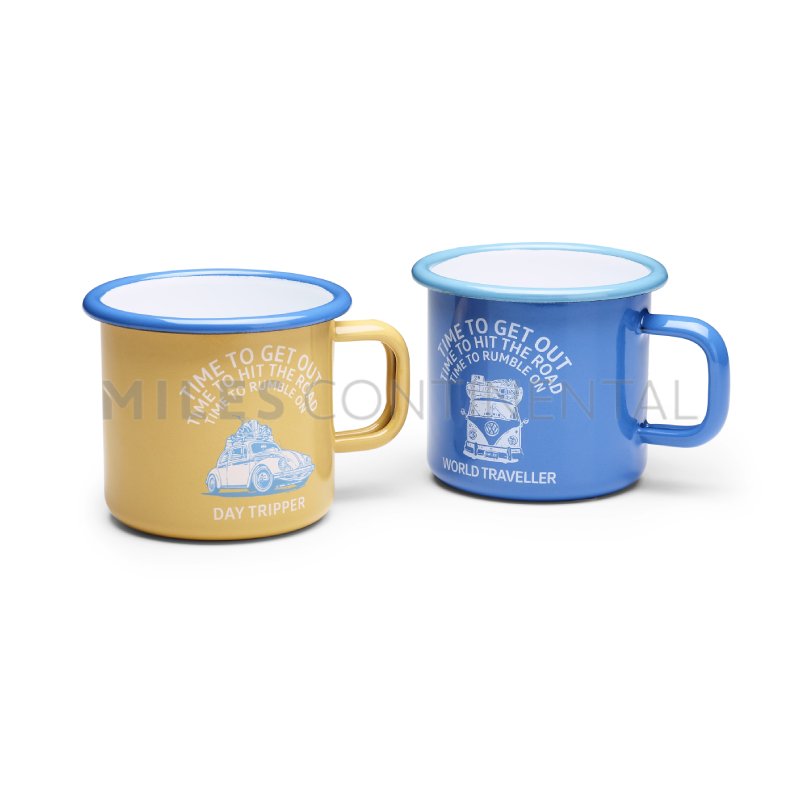 Volkswagen Heritage Enamel Mug Set