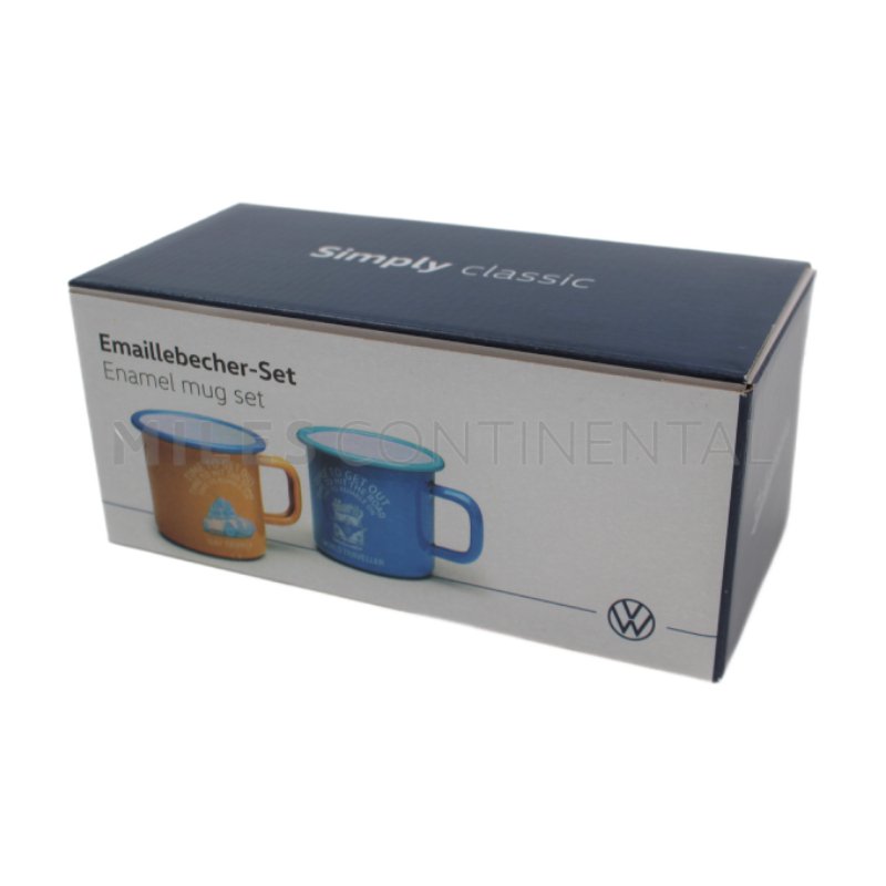 Volkswagen Heritage Enamel Mug Set