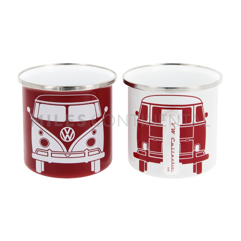 T1 Bus Enamel Mugs - Set of Two