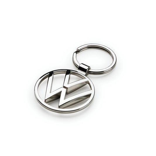 Volkswagen Enamel Key Ring - Silver