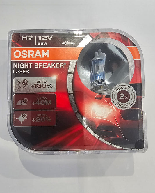 Osram Night Breaker Laser H7 bulb set (+130%)