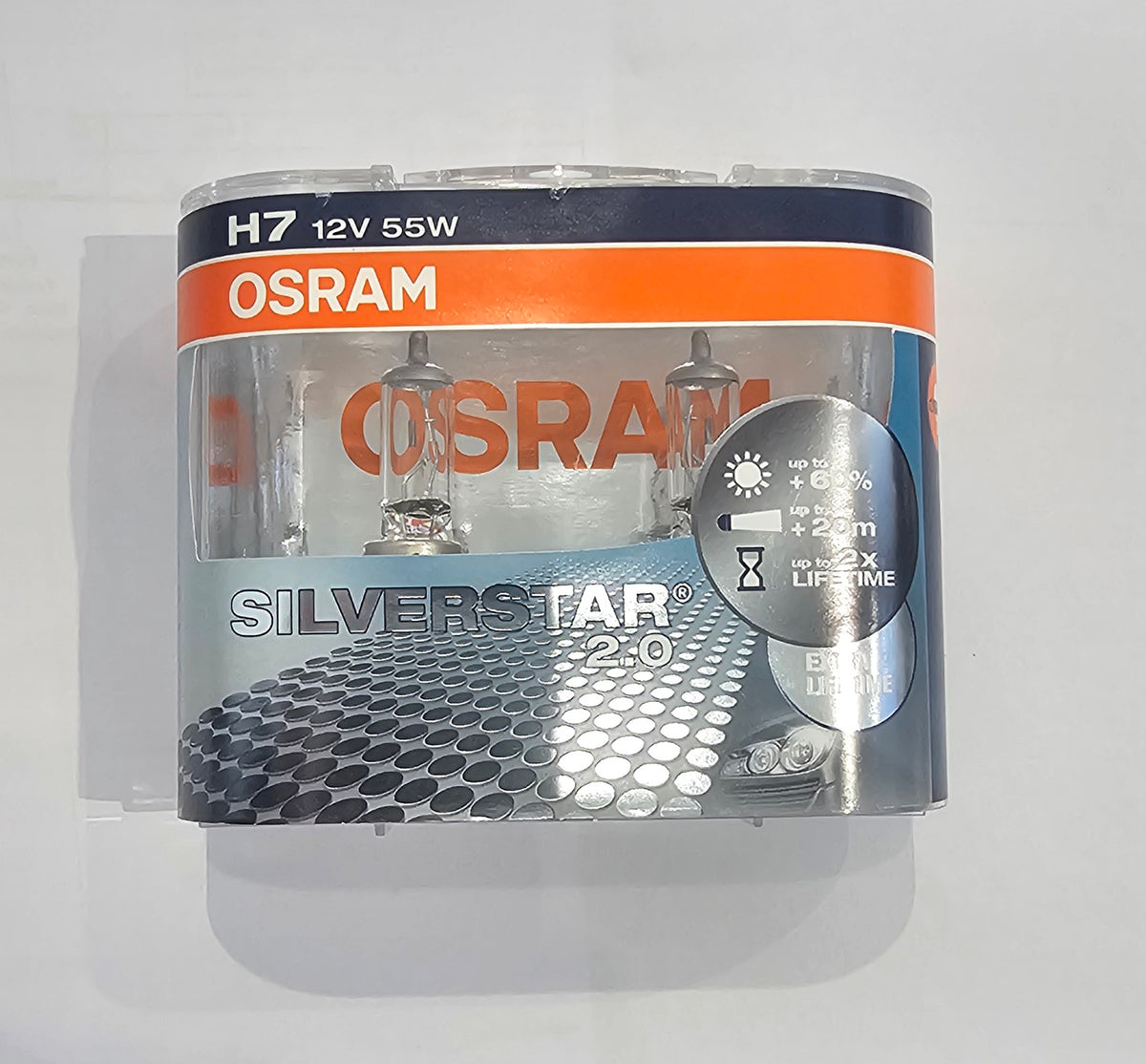 Osram Silverstar 2.0 H7 bulb set (+60%)