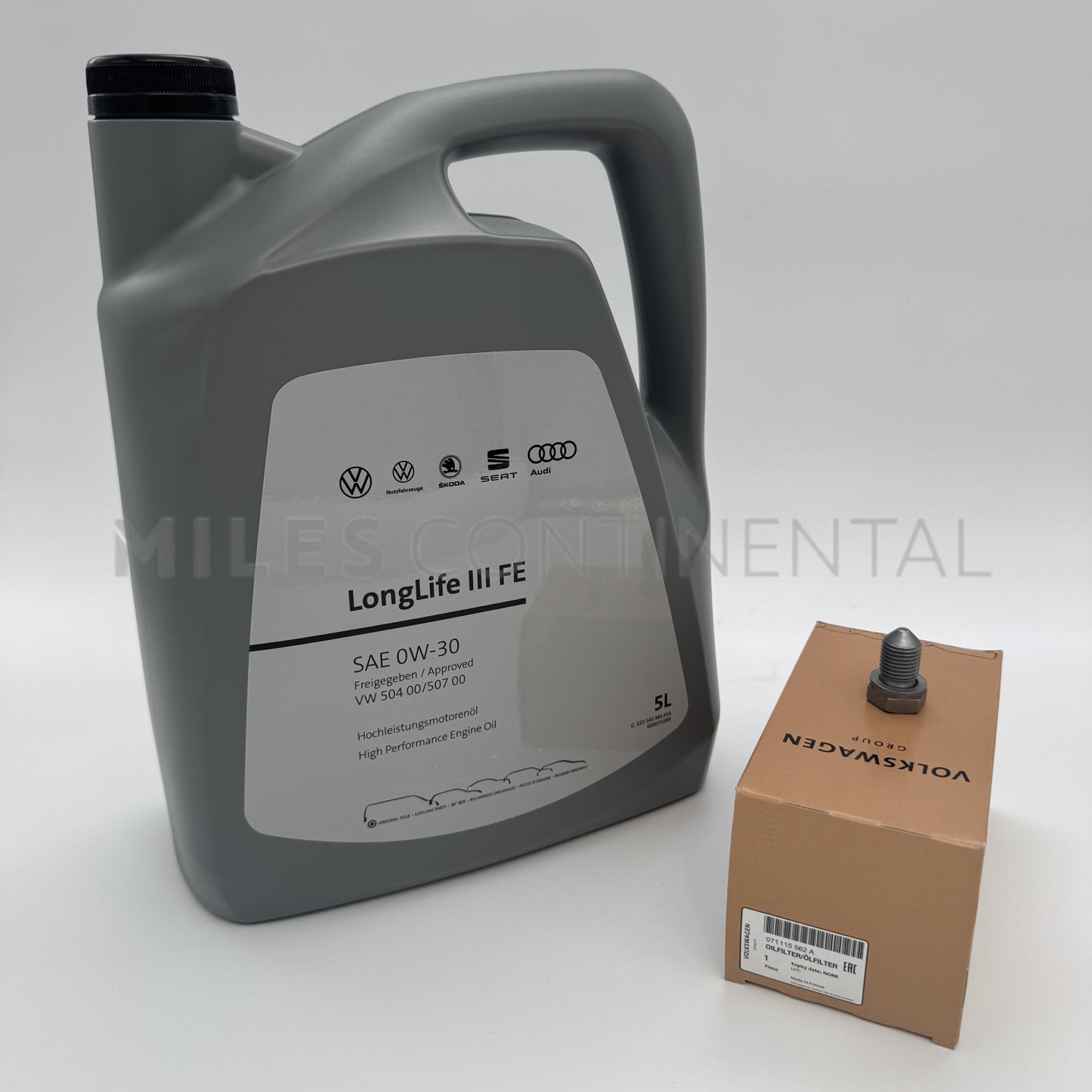 Volkswagen 5L Oil, Oil Filter & Sump Bung