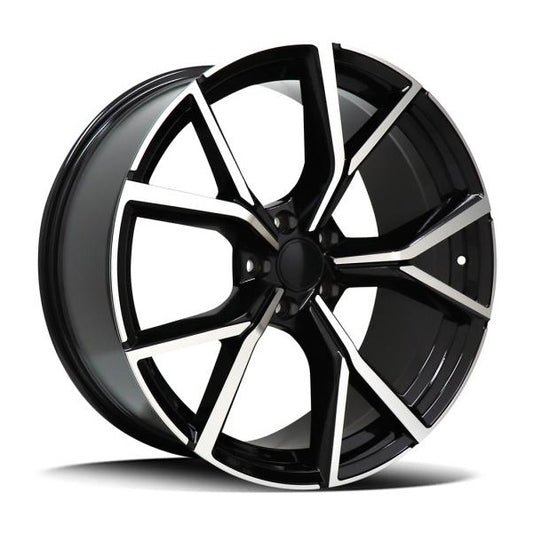 21" Replica Alloy Wheels - Black Polished